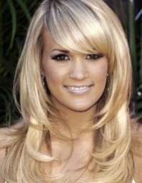 стрижка каскад челка